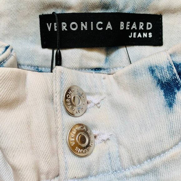 VERONICA BEARD KALLIE TIE DYE HIGH RISE STRAIGHT LEG JEANS - Picture 4 of 11